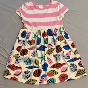 Hanna Andersson Pink Striped Seashell Dress